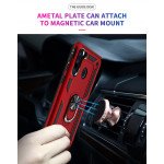 Wholesale Tech Armor Ring Grip Case with Metal Plate for Samsung Galaxy A21 (Red)